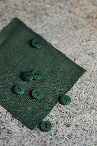 Knopf Cotton - Curb - 11mm - green khaki - Mind the Maker